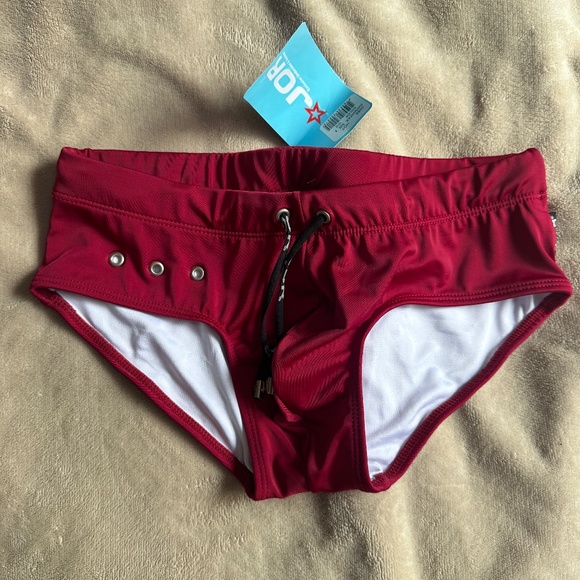 NWT JOR Deep Red Swim Brief - Picture 1 of 2